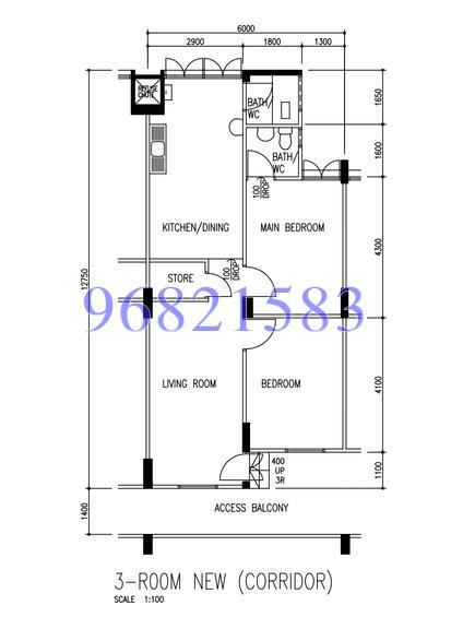Blk 107 Bukit Purmei Road (Bukit Merah), HDB 3 Rooms #138493052